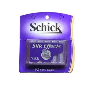 Schick Silk Effects Plus 10 Refill Blades Womens Razor NOS Sealed Vintage 90s